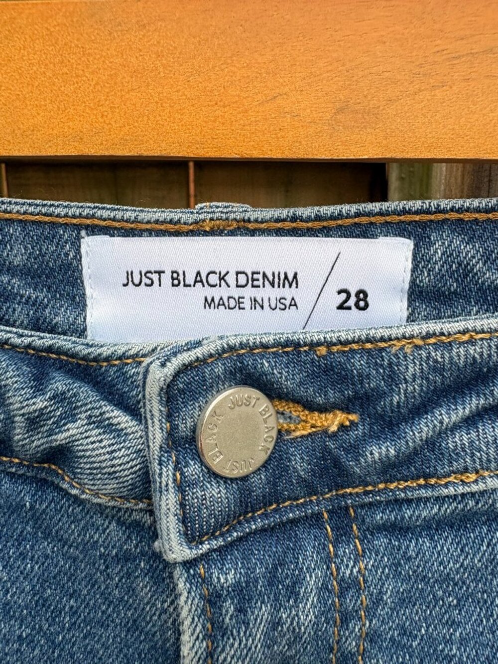 Just Black Denim Seamed Barrel Jean - Picture 3 of 4